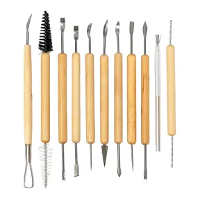 11 pcs Clay Tool Set Pottery Clay Sculpture Carving Tool Set for clay polymer ceramics