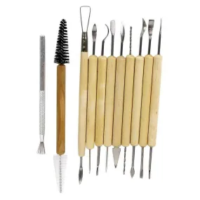 11 pcs Pottery Clay Sculpture Carving Tool Set