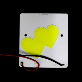 11.1V - 12V Two Hearts Shape COB led Light [ Color - Cool White ]