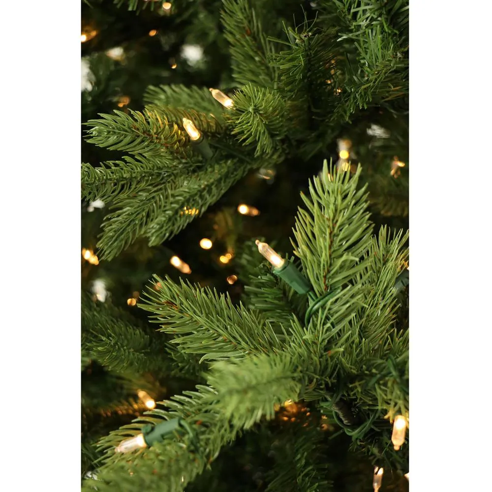 12-Ft. Woodside Pine Christmas Tree with Clear Smart Lighting and EZ Connect By Fraser Hill Farm