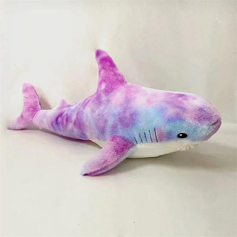 140cm Giant Cute Shark Plush Toy Soft Stuffed Speelgoed Animal Reading Pillow for Birthday Gifts Cushion Doll Gift For Children