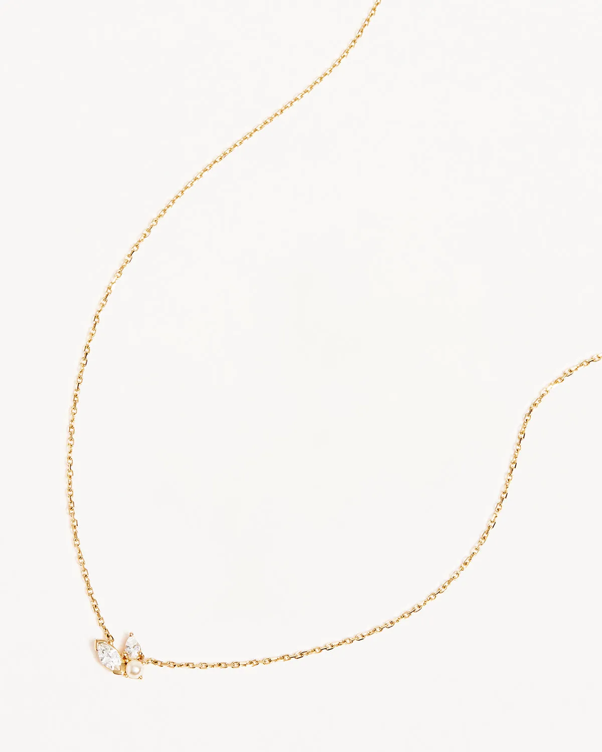 14k Solid Gold In Bloom Lab-Grown Diamond Necklace