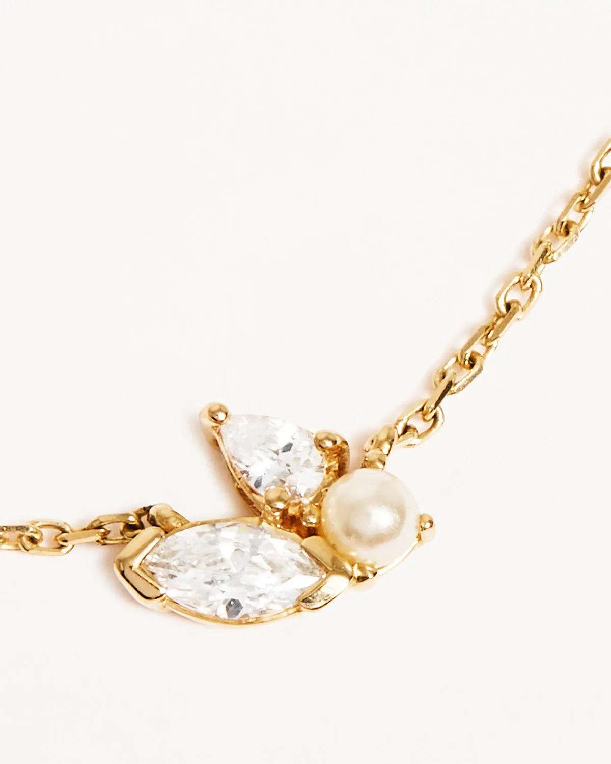 14k Solid Gold In Bloom Lab-Grown Diamond Necklace