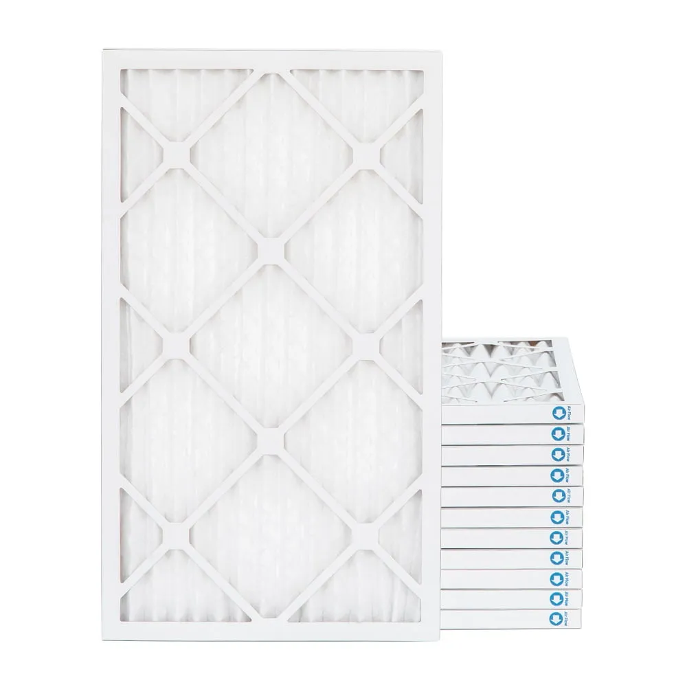 16x25x1 Merv 8 Pleated AC Furnace Air Filters. 12 PACK