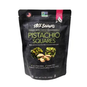 180 Snacks Pistachio Squares, Crunchy Nut Snack, 16 oz Container