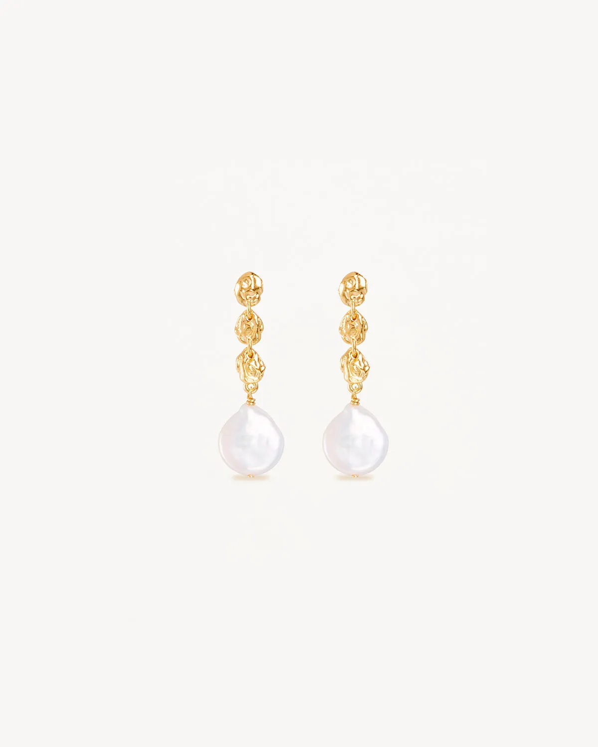 18k Gold Vermeil Grow With Grace Pearl Earrings