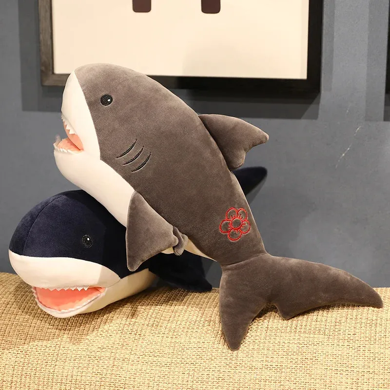 1pc 50cm Kawaii Shark with Hand Warmer Plush Toys Stuffed Soft Animal Shark Dolls for Children Boys Birthday Appease Gifts