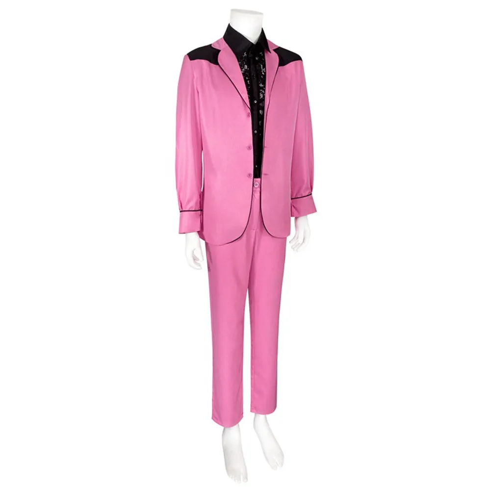 2022 Elvis Adulte Elvis Presley Tenue Rose Cosplay Costume