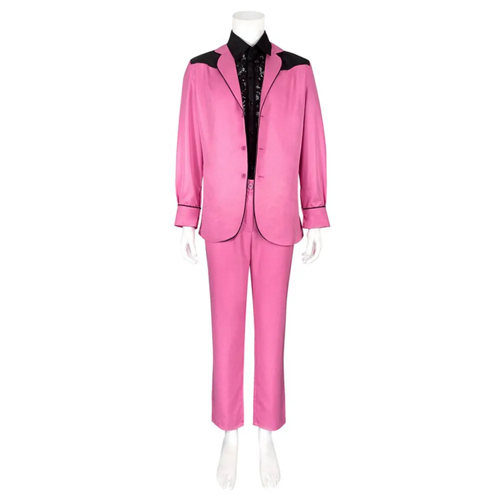 2022 Elvis Adulte Elvis Presley Tenue Rose Cosplay Costume