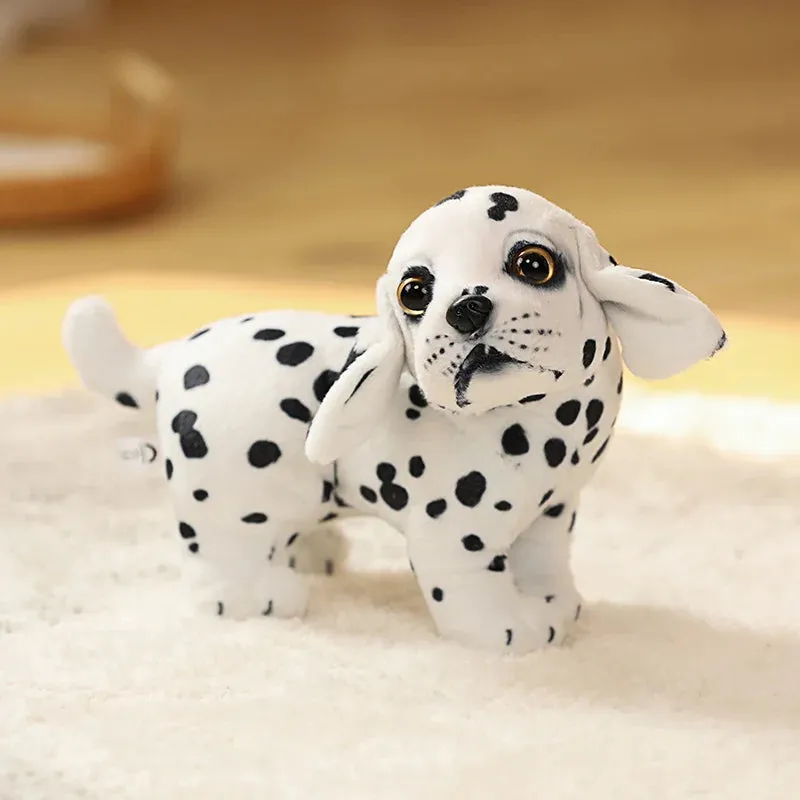 20cm Stuffed Animal Simulation Plush Dog Dalmatian Shepherd Dog Cute Plush Dog Home Decoration Birthday Gifts for Children Baby