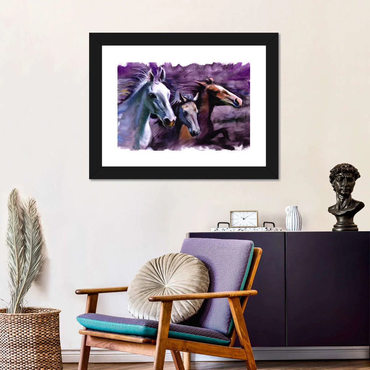 3 Horses Wall Art