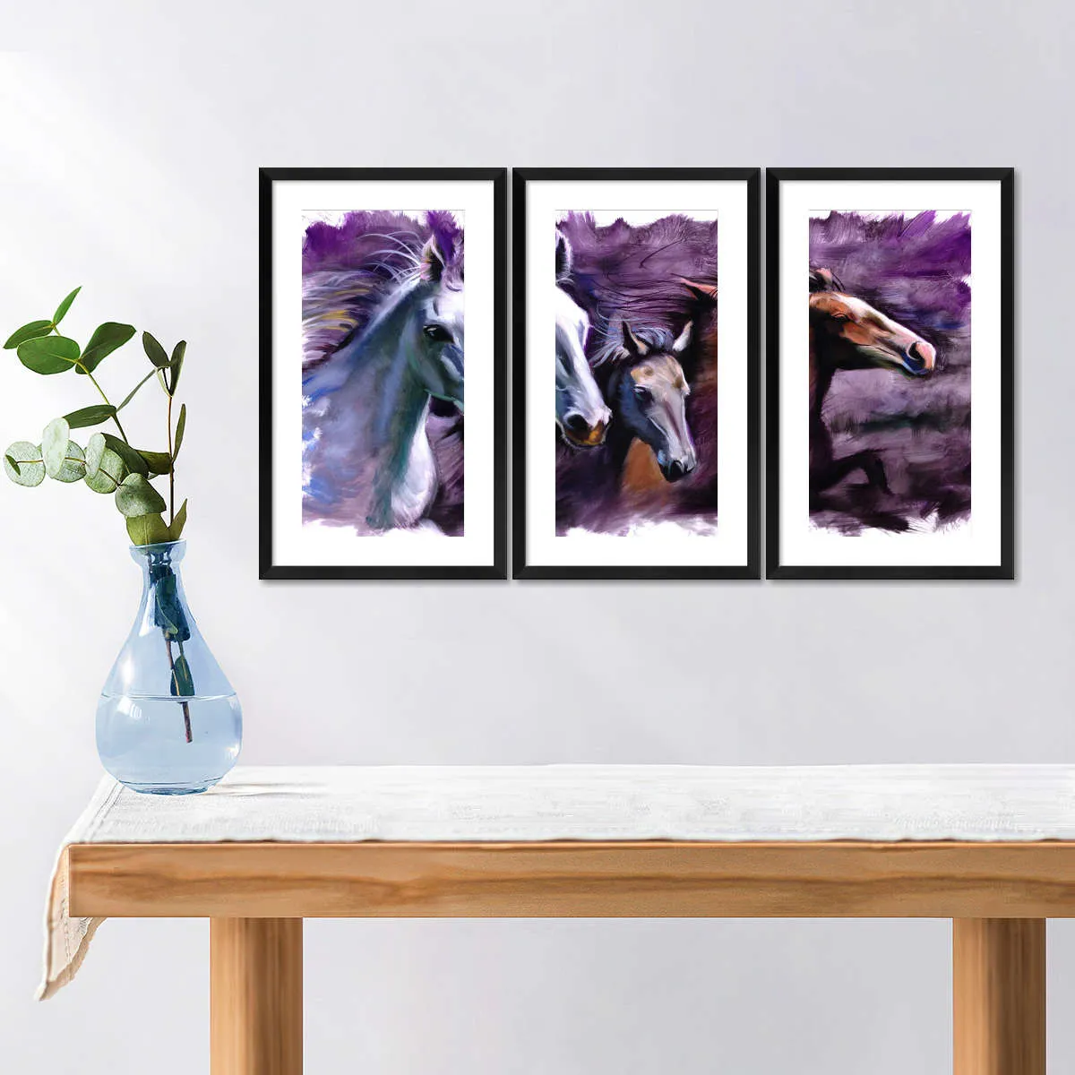 3 Horses Wall Art