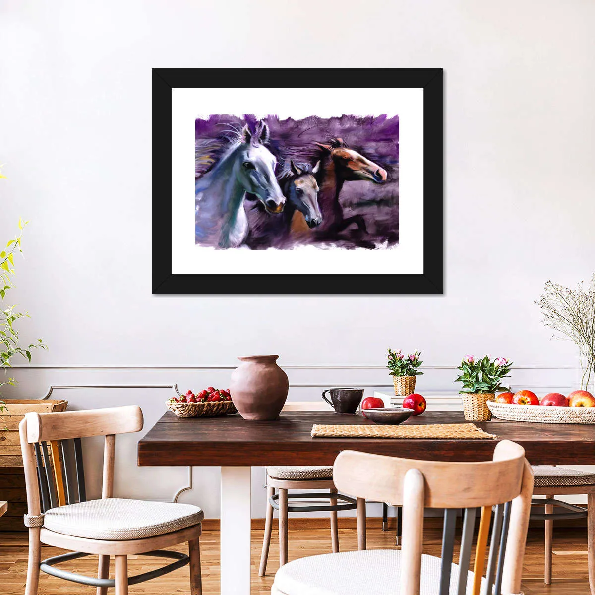 3 Horses Wall Art