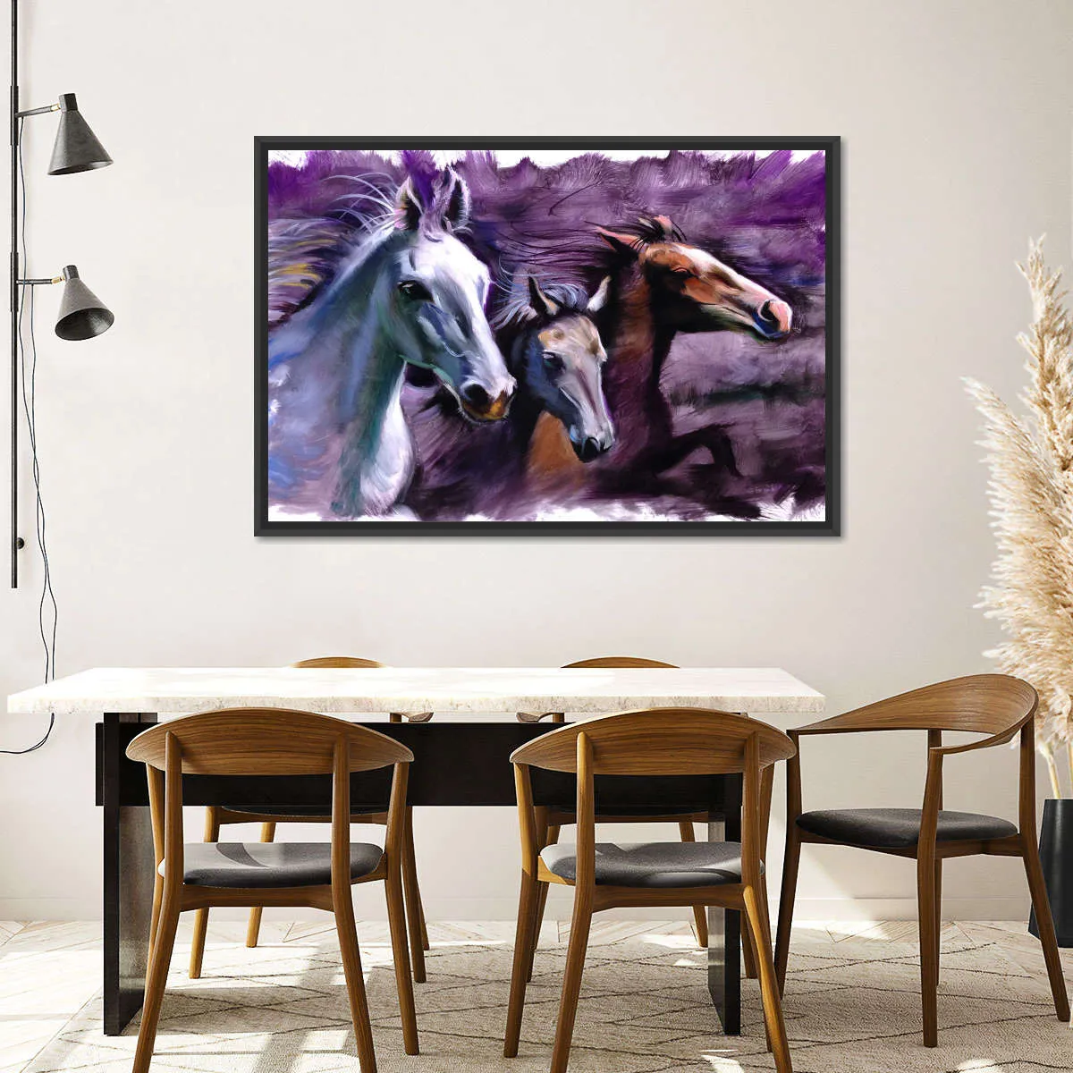 3 Horses Wall Art