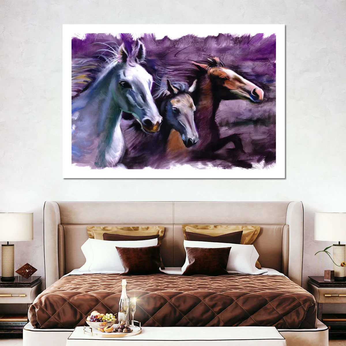 3 Horses Wall Art