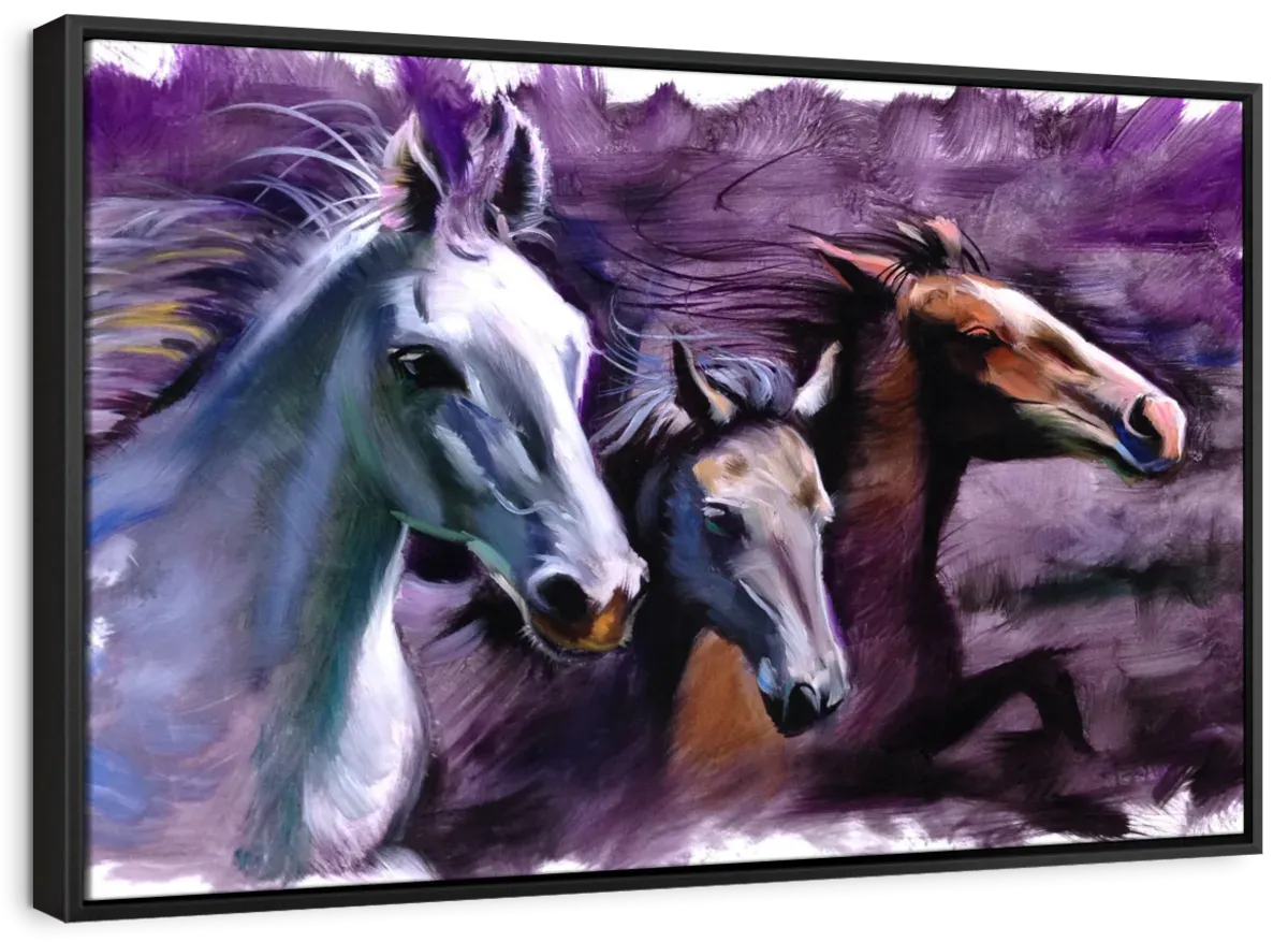 3 Horses Wall Art