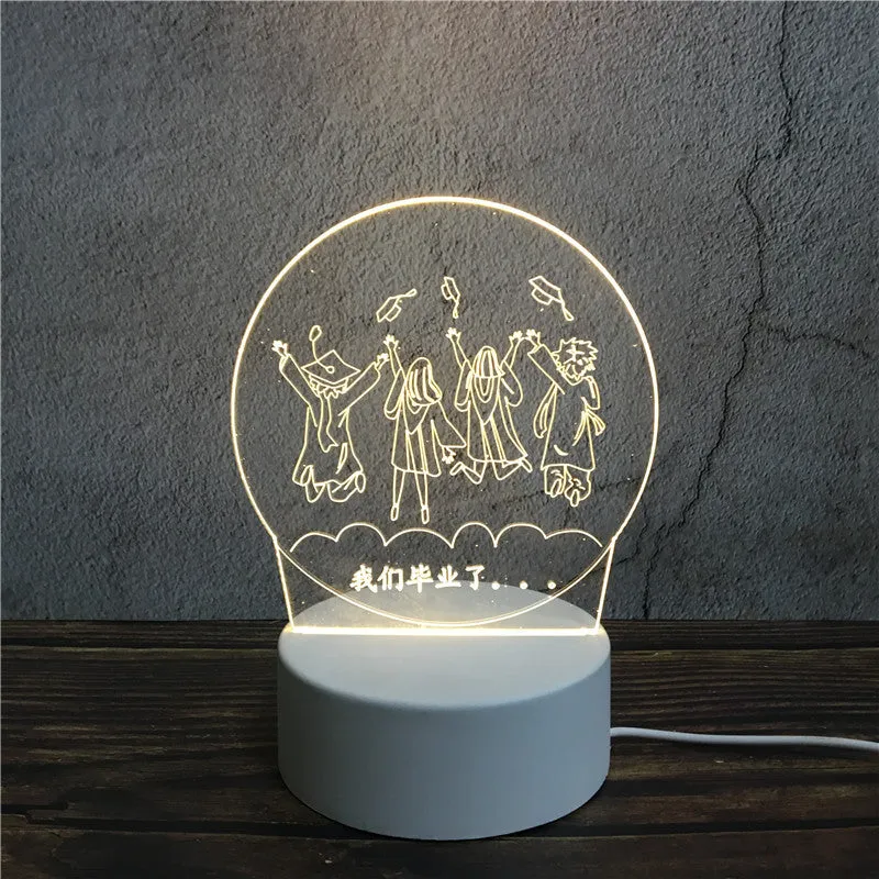 3D nightlight creative lamp