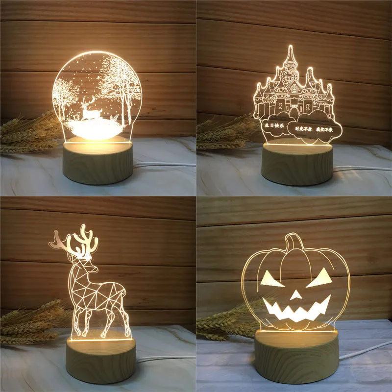 3D nightlight creative lamp