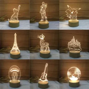 3D nightlight creative lamp