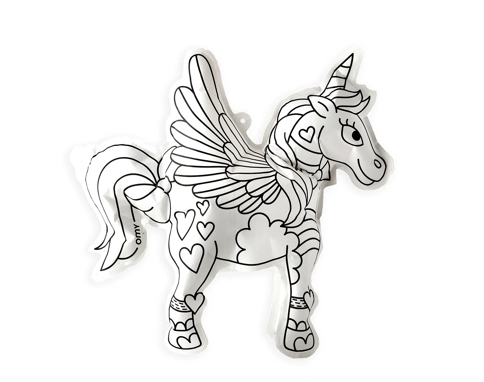 3D Paper Inflatable Coloring Toy - Unicorn