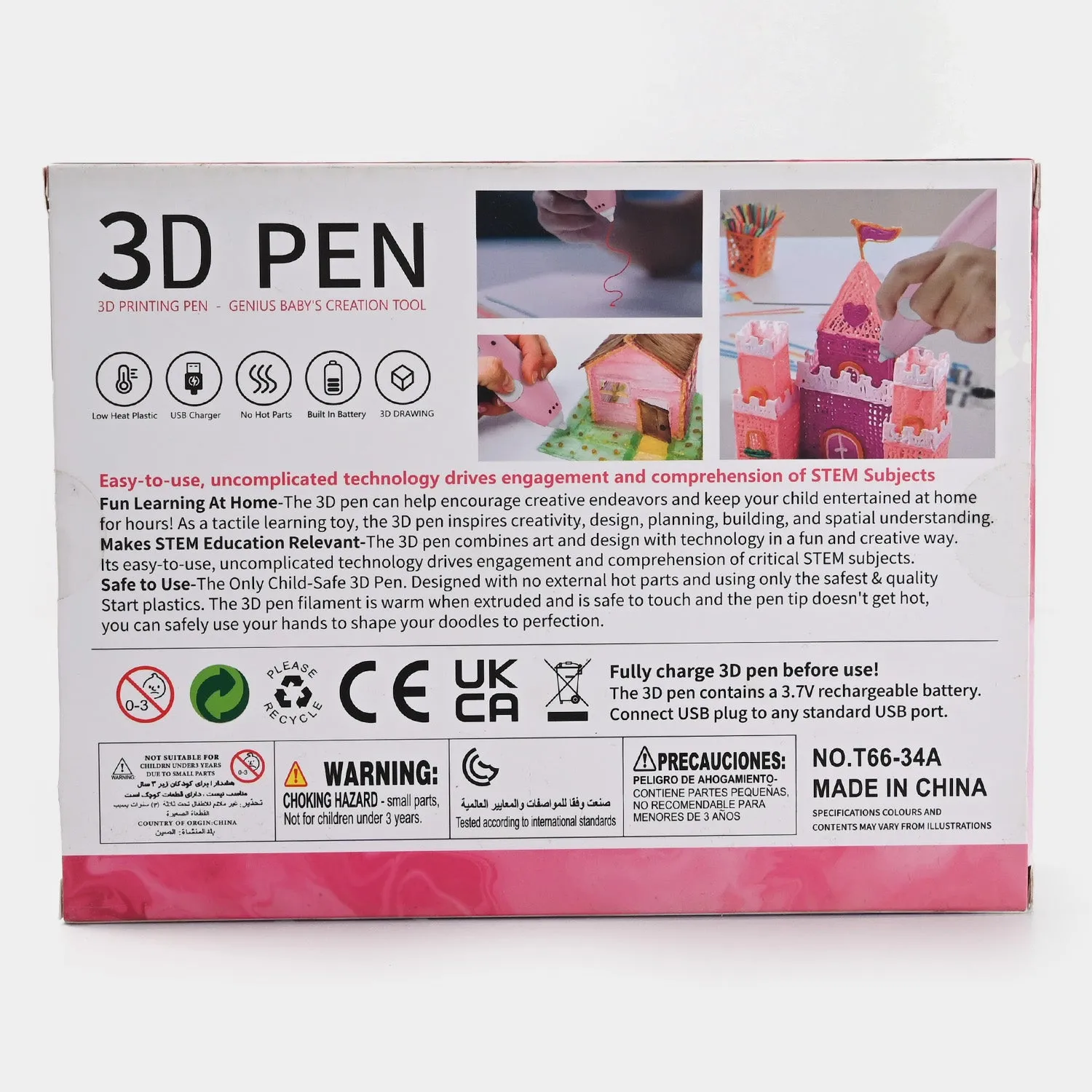 3D Printing Pen With Tool For Kids