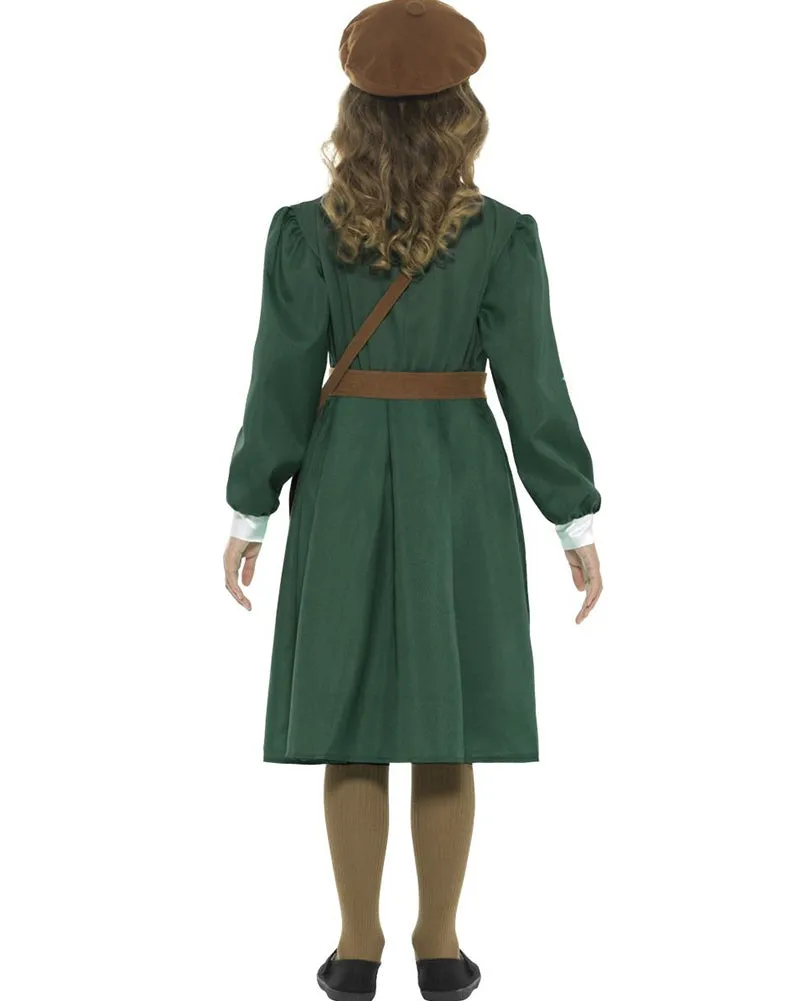 40s WW2 Evacuee Girls Costume