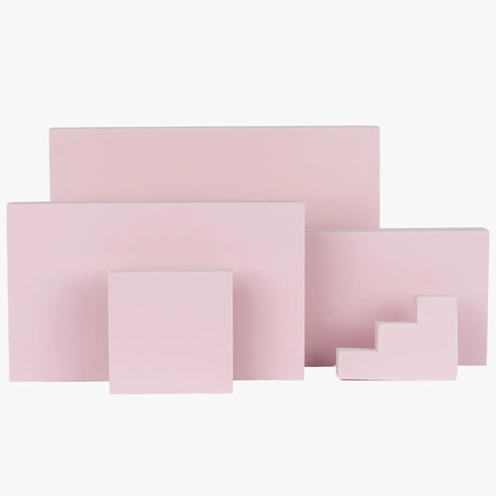 5 Piece Geometric Foam Styling Prop Set for Photography (Blush Pink)