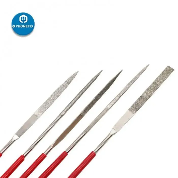 5Pcs 180mm Diamond Files Steel Files for Carving Craft Tool