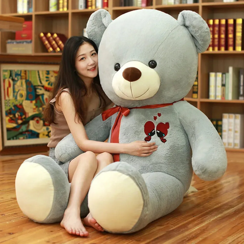 60-100CM Large Teddy Bear Plush Toy Lovely Giant Bear Huge Stuffed Soft Animal Dolls Kids Toy Birthday Gift For Girlfriend Lover