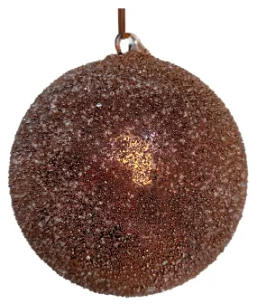 63552 Glass Ball Brown Beaded