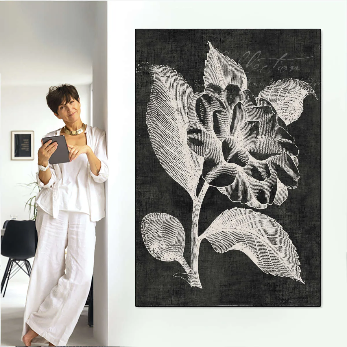 A Black Botanical II Wall Art