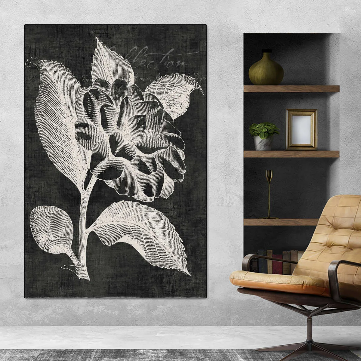 A Black Botanical II Wall Art