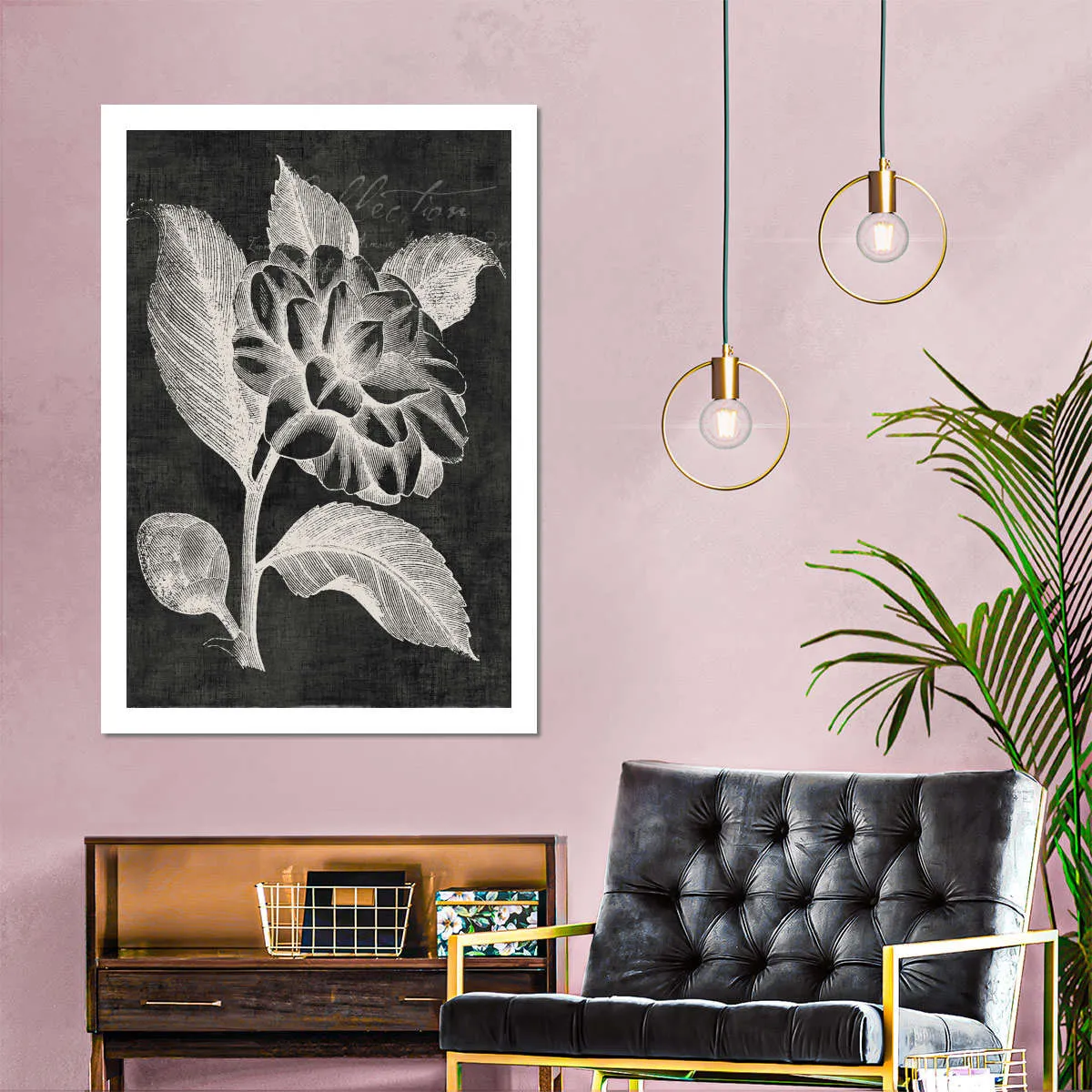 A Black Botanical II Wall Art