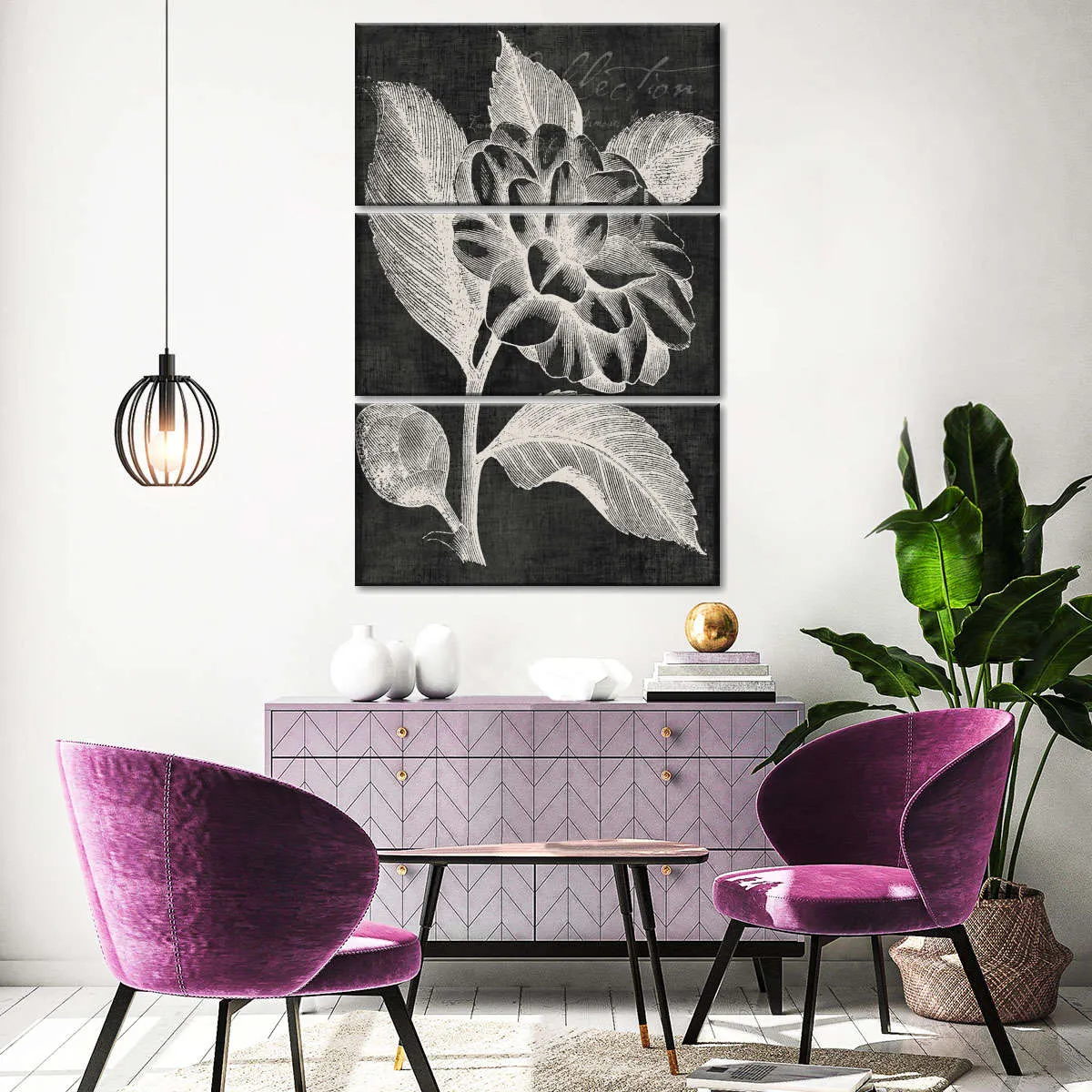 A Black Botanical II Wall Art