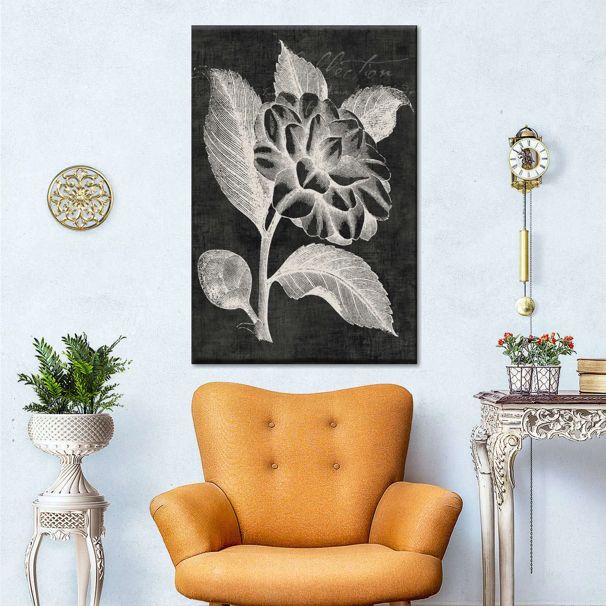 A Black Botanical II Wall Art