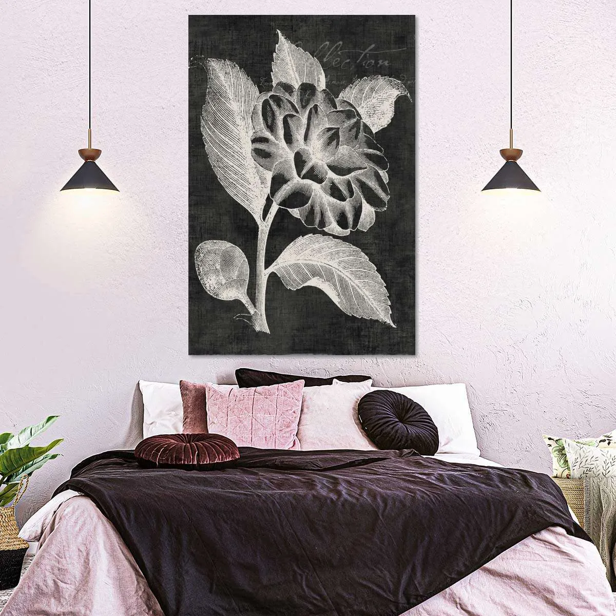 A Black Botanical II Wall Art