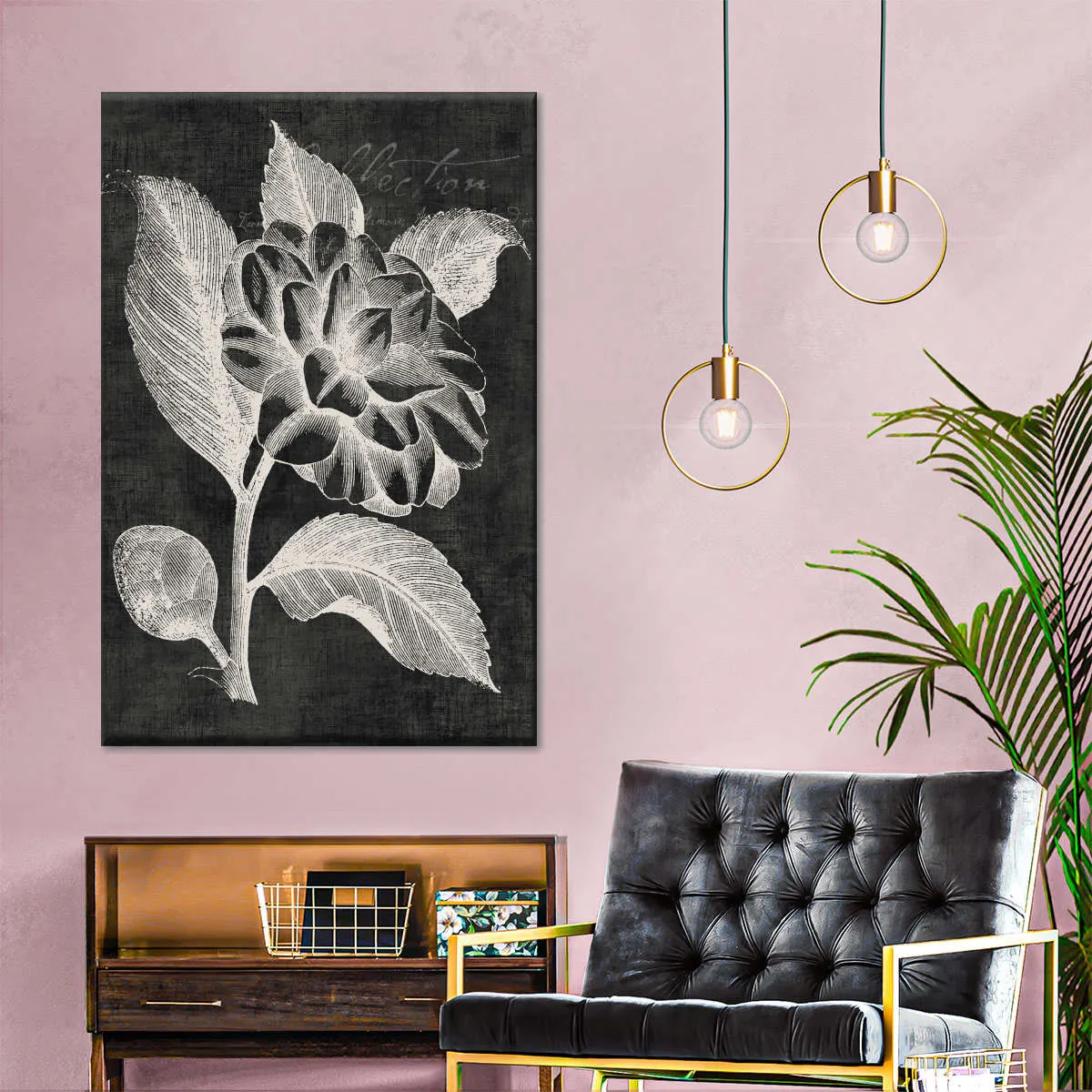 A Black Botanical II Wall Art