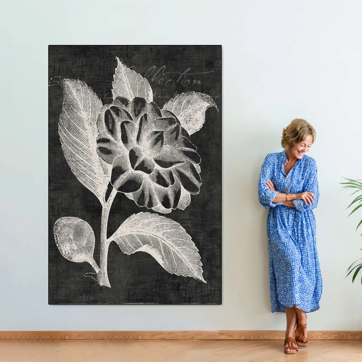 A Black Botanical II Wall Art