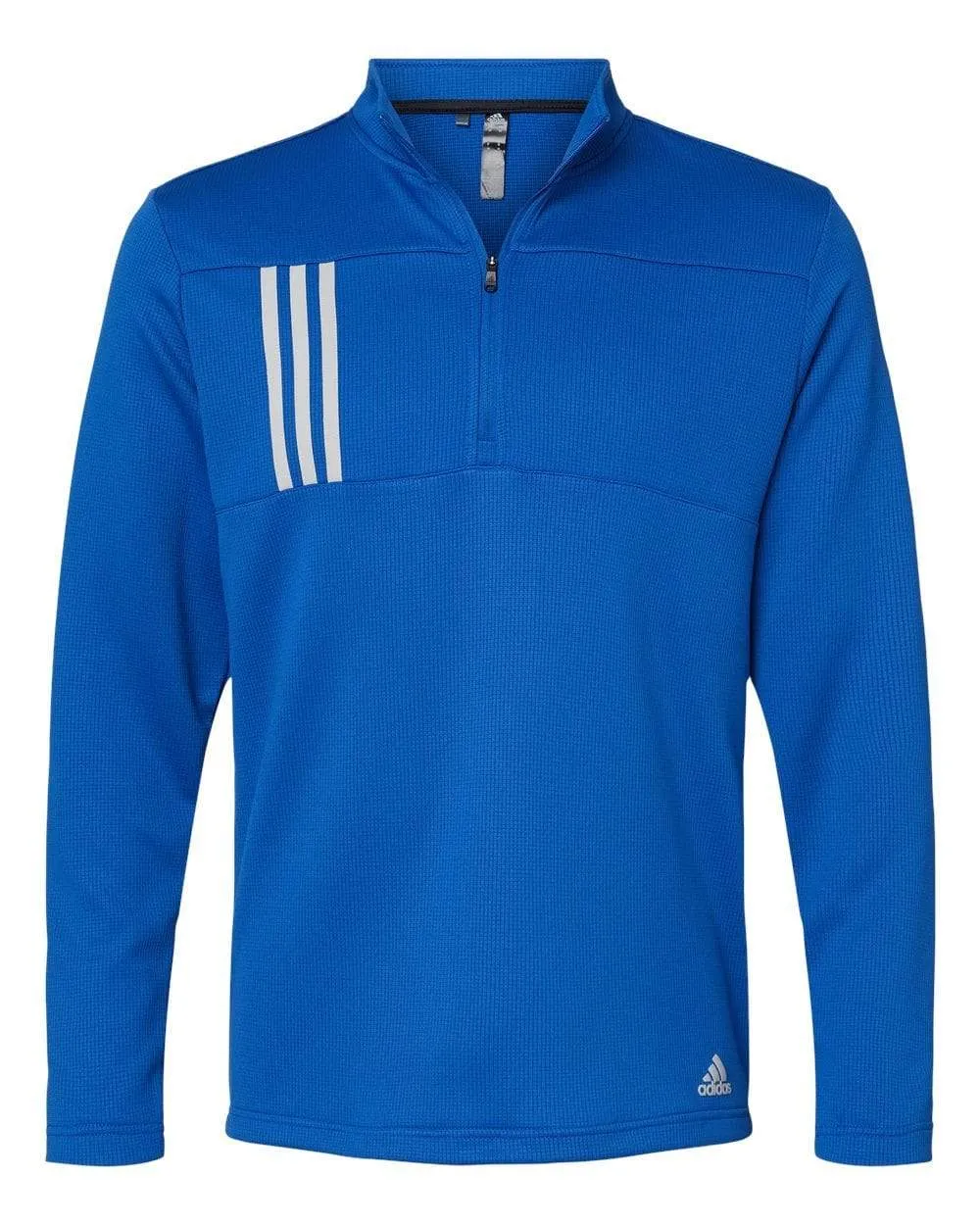 adidas - Men's 3-Stripes Double Knit Quarter-Zip Pullover