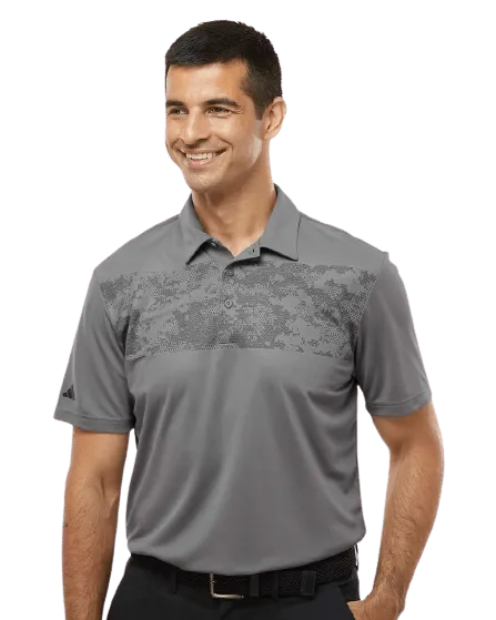 adidas - Men's Camo Chest Print Polo