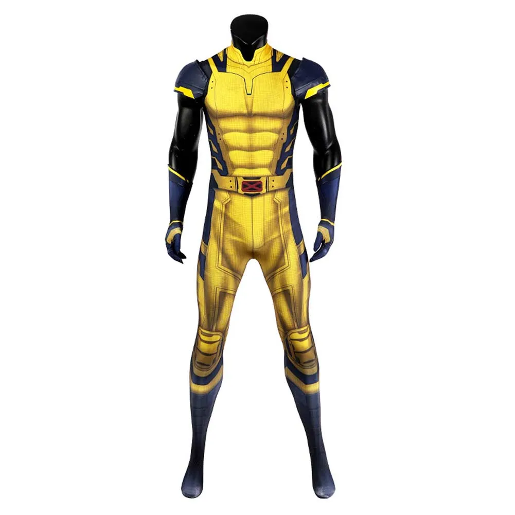 Adulte Deadpool & Wolverine(2024) Wolverine James Howlett Combinaison Sans Manche Cosplay Costume