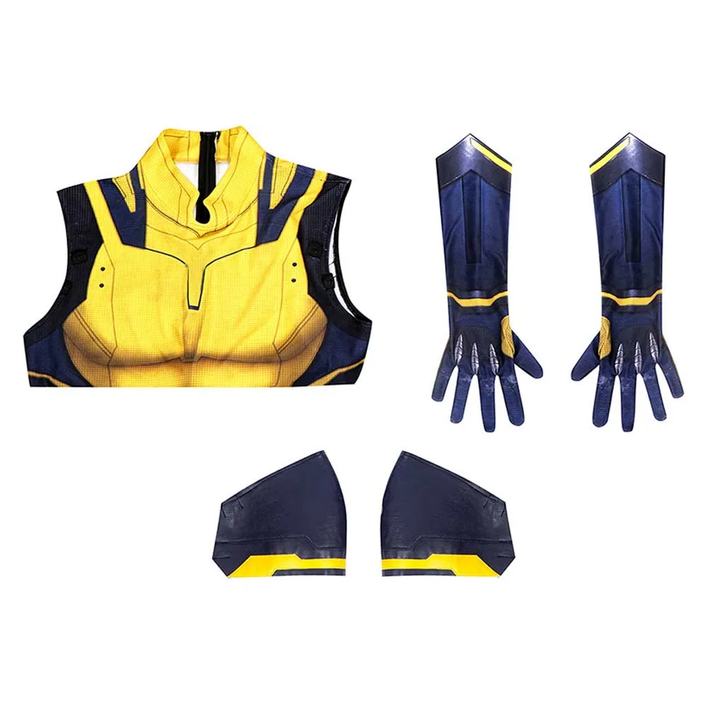 Adulte Deadpool & Wolverine(2024) Wolverine James Howlett Combinaison Sans Manche Cosplay Costume