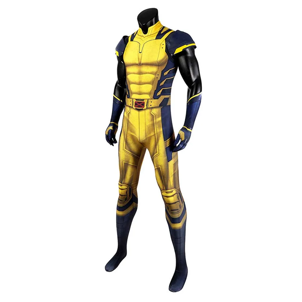 Adulte Deadpool & Wolverine(2024) Wolverine James Howlett Combinaison Sans Manche Cosplay Costume