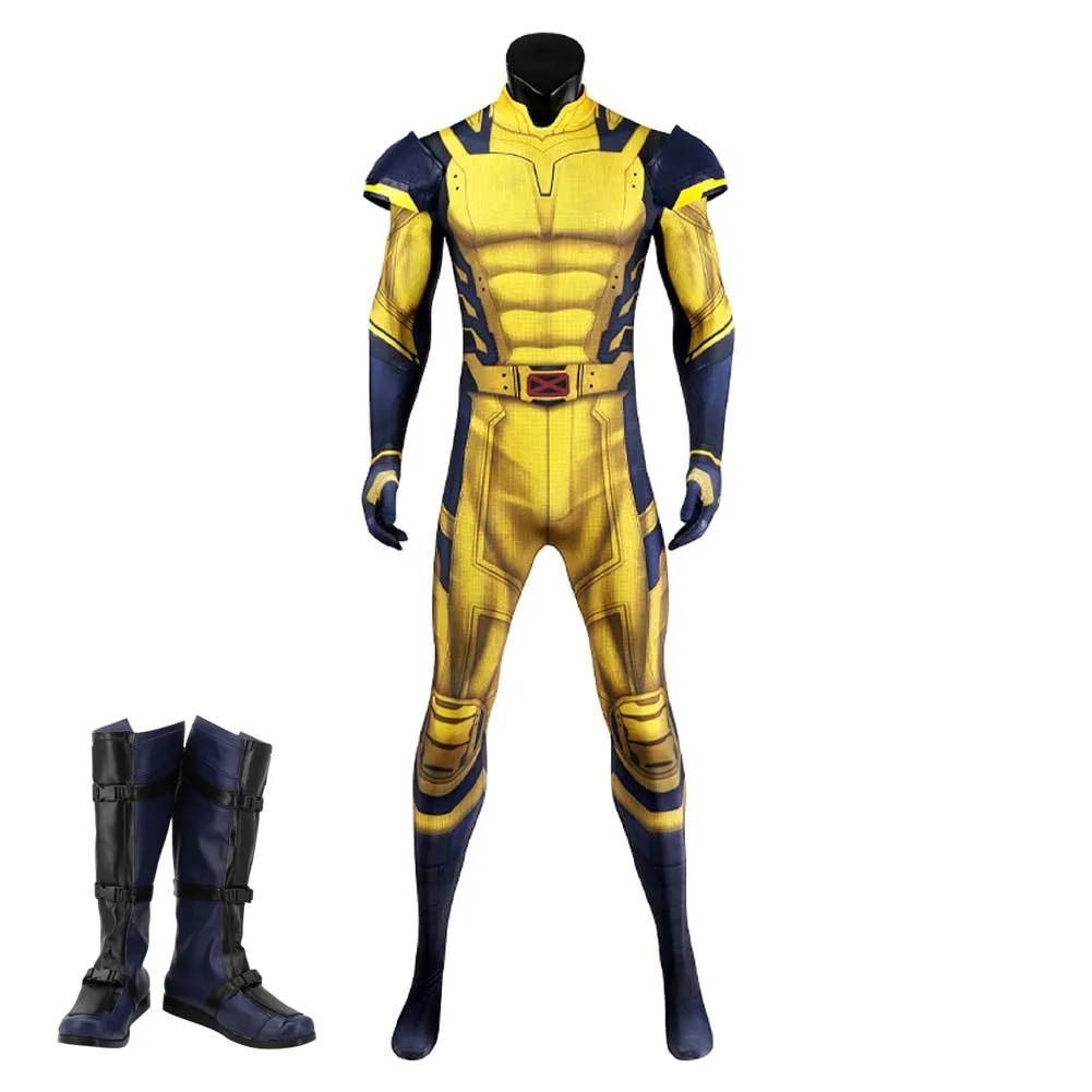 Adulte Deadpool & Wolverine(2024) Wolverine Logan Combinaison Cosplay Costume