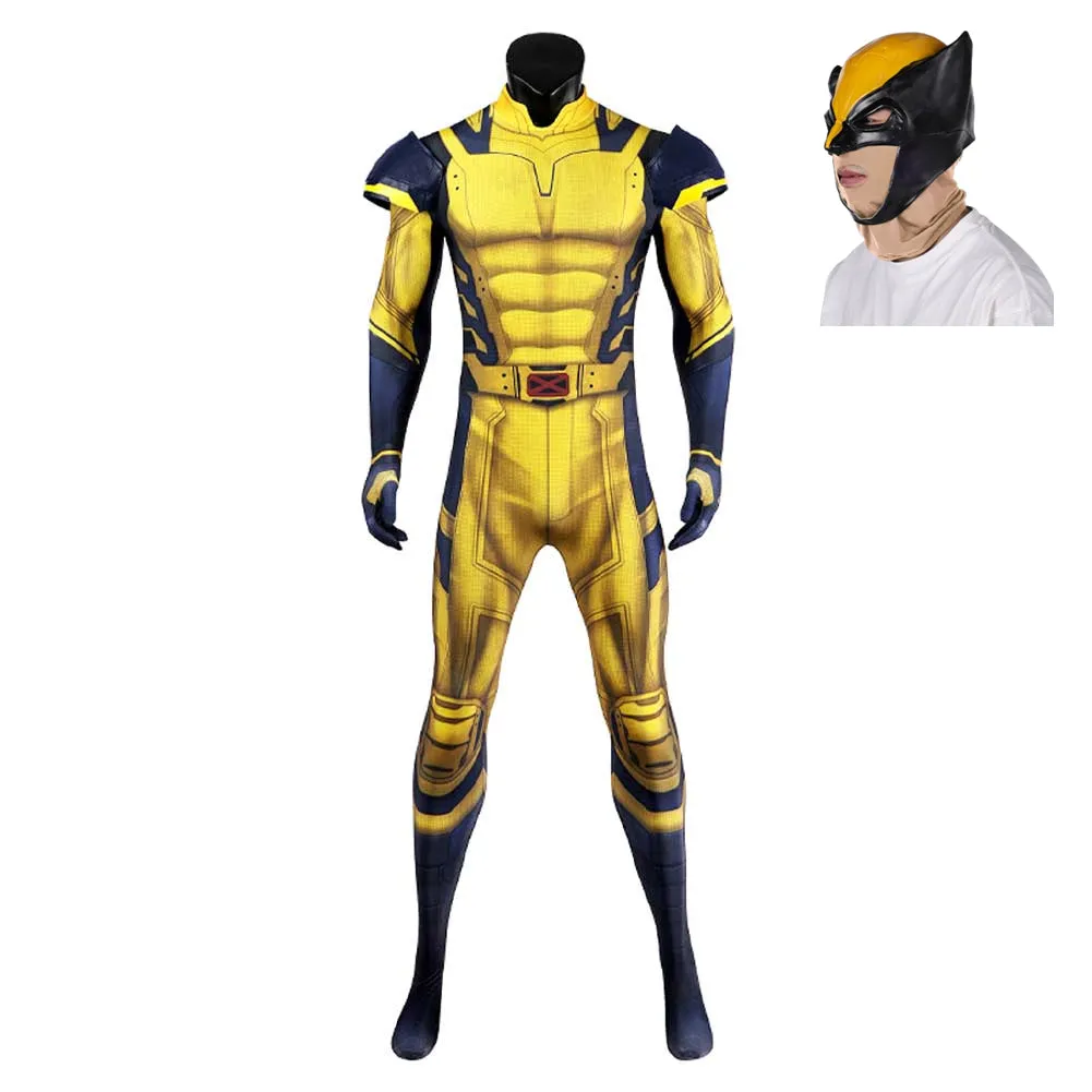 Adulte Deadpool & Wolverine(2024) Wolverine Logan Combinaison Cosplay Costume