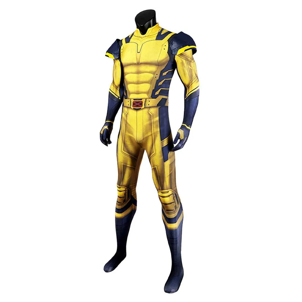 Adulte Deadpool & Wolverine(2024) Wolverine Logan Combinaison Cosplay Costume