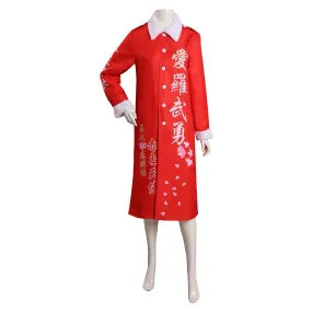 Adulte Japanais Bosozoku Kimono Rouge Noël Manteau Design Original Cosplay Costume