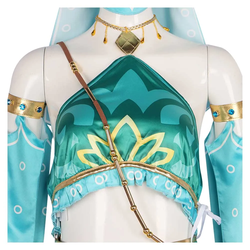 Adulte The Legend of Zelda: Breath of The Wild Gerudo Vai Link Cosplay Costume