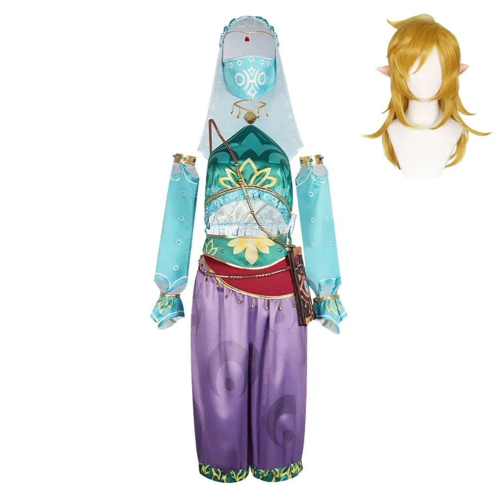 Adulte The Legend of Zelda: Breath of The Wild Gerudo Vai Link Cosplay Costume