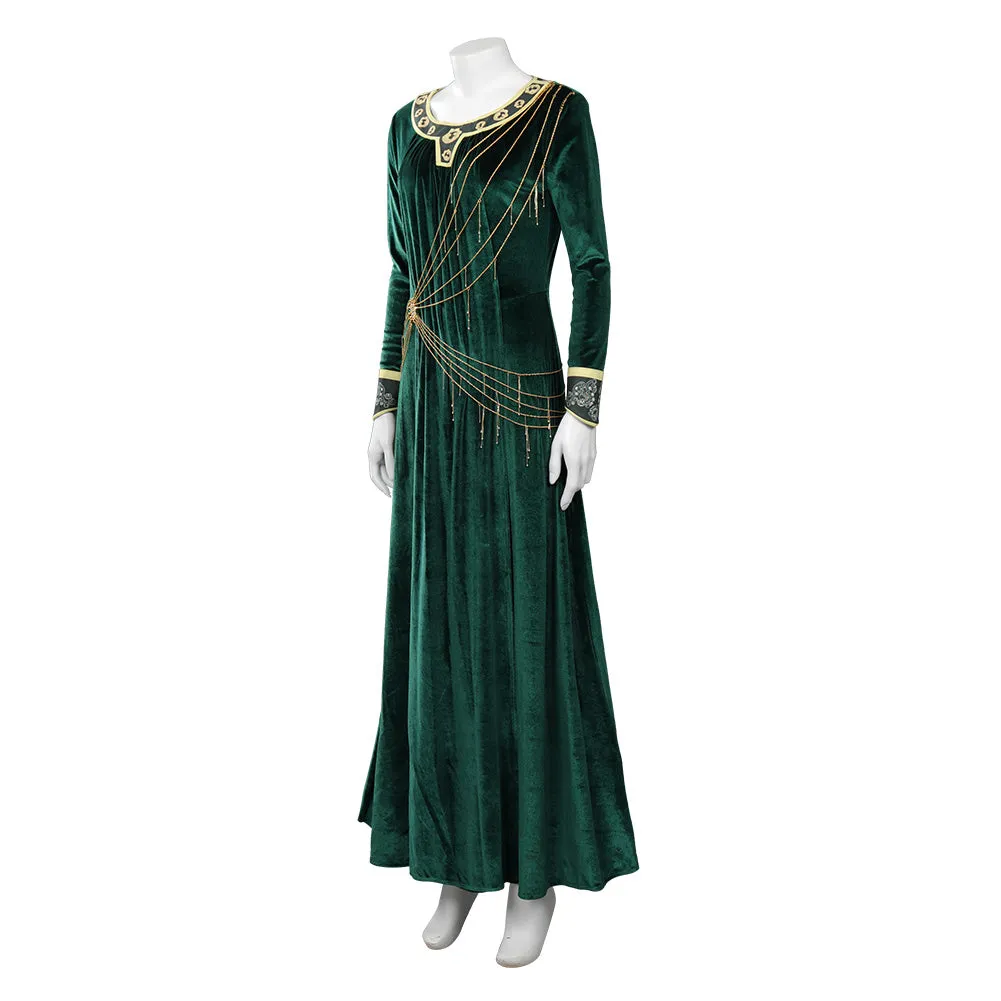 Adulte The Lord of the Rings: The Rings of Power Galadriel Femme Robe Cosplay Costume